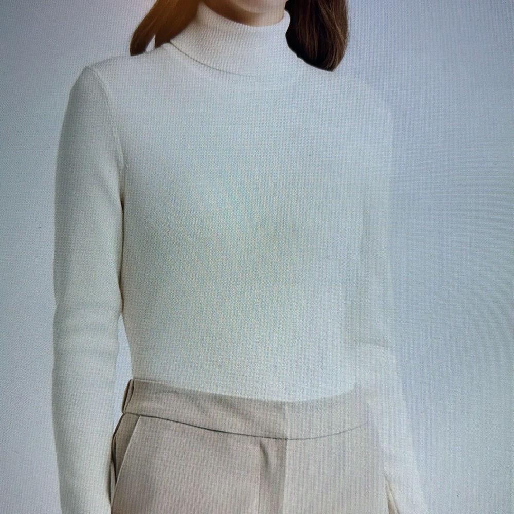 ANNE KLEIN Turtleneck Stretch Sweater Size S